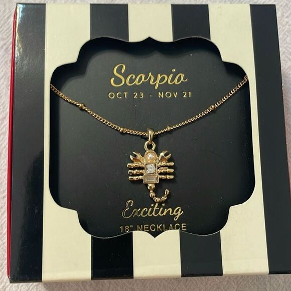 Astrology Scorpio Scorpion 18” Necklace - Picture 1 of 2